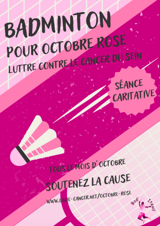 Badminton - Octobre Rose
